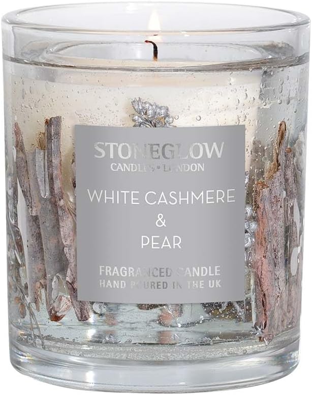 Stoneglow White Cashmere and Pear Tumbler Candle 75g