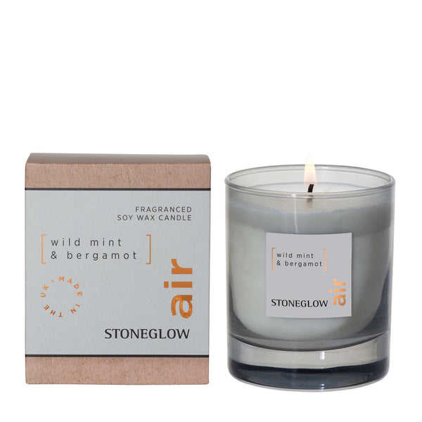 Stoneglow - Air - Wild Mint and Bergamot Soy Wax Candle