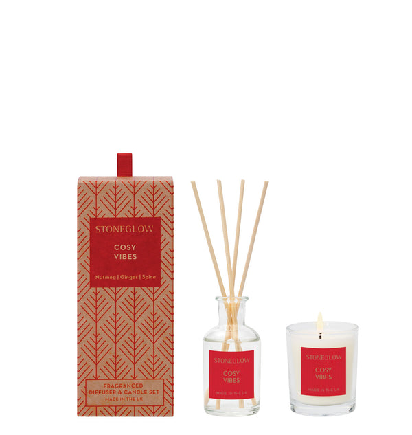 Stoneglow - Cosy Vibes - Diffuser and Candle Set