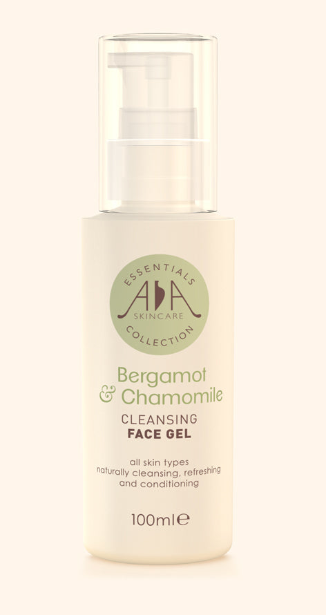 AA skincare collection bergamot & chamomile cleansing face gel