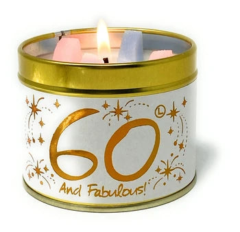 Lily Flame 60th Birthday Candle