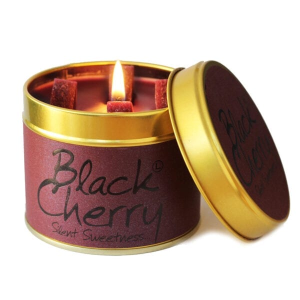 Black Cherry Lily Flame scented candle