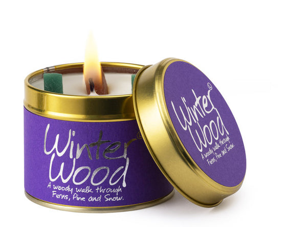 Lily Flame Winter Wood Candle