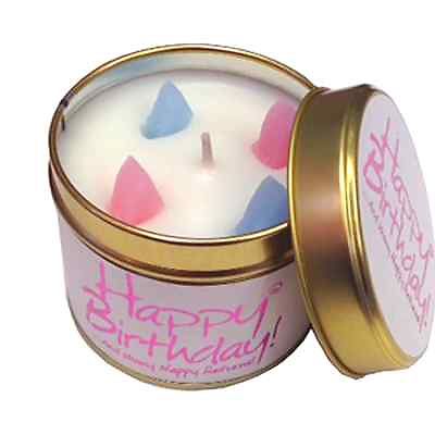 Happy Birthday Lily Flame Candle