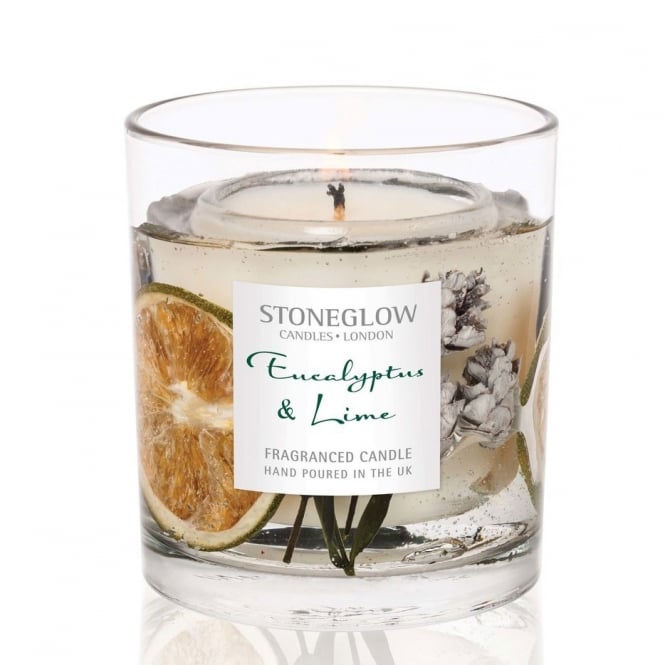 Stoneglow Eucalyptus & Lime Gel Tumbler Candle